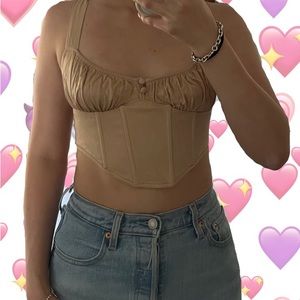 ZARA Corset Crop Top